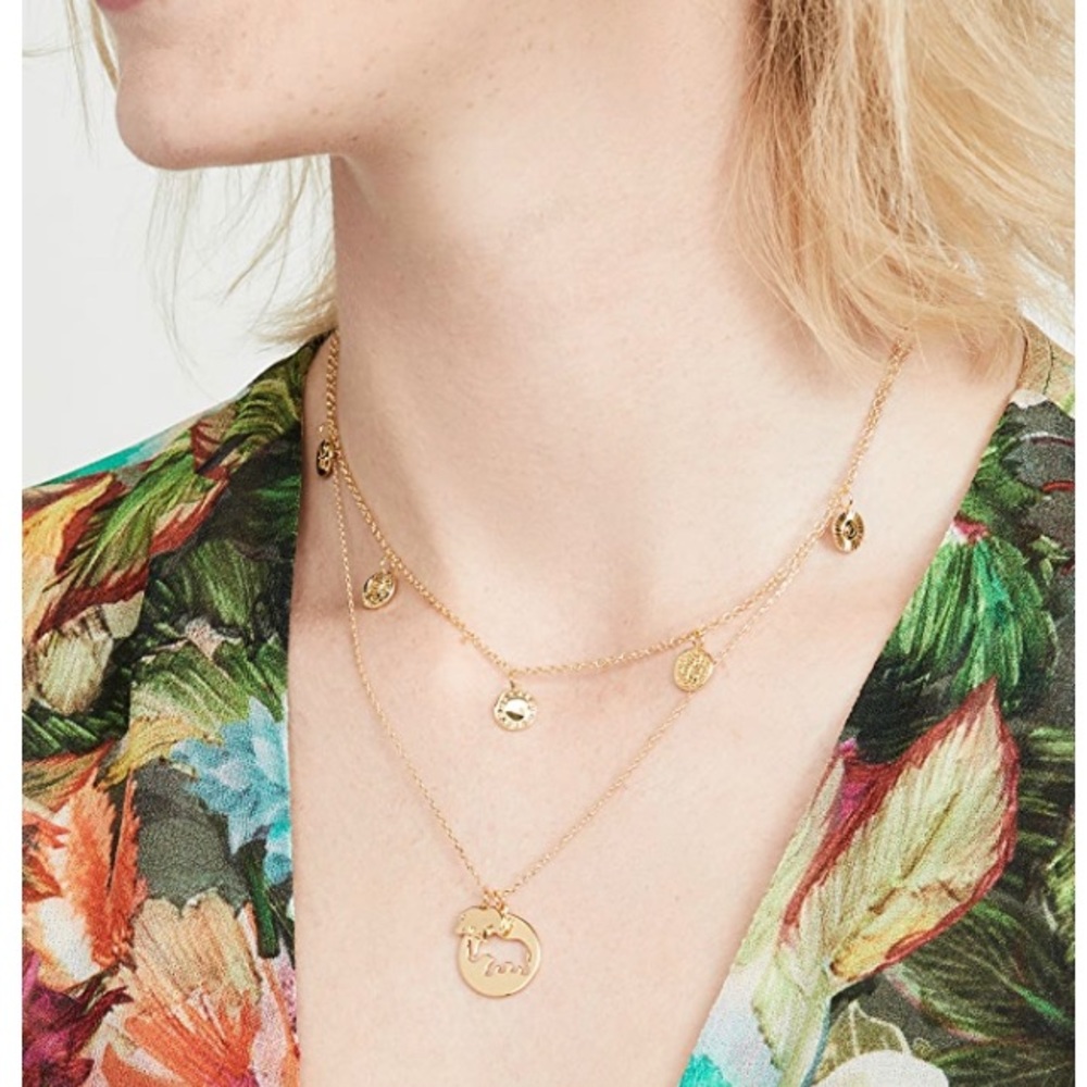 Gorjana Cruz Mixed Coin Necklace